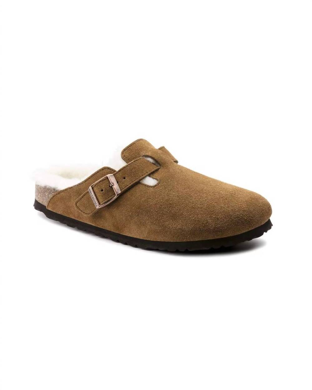 NEW BIRKENSTOCK women's boston shearling clog in mink
